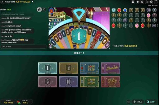 crazy time casino free play
